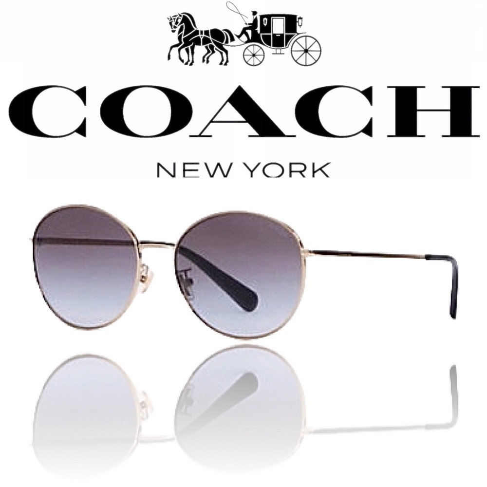Coach Women's Sunglasses - Gold and Black